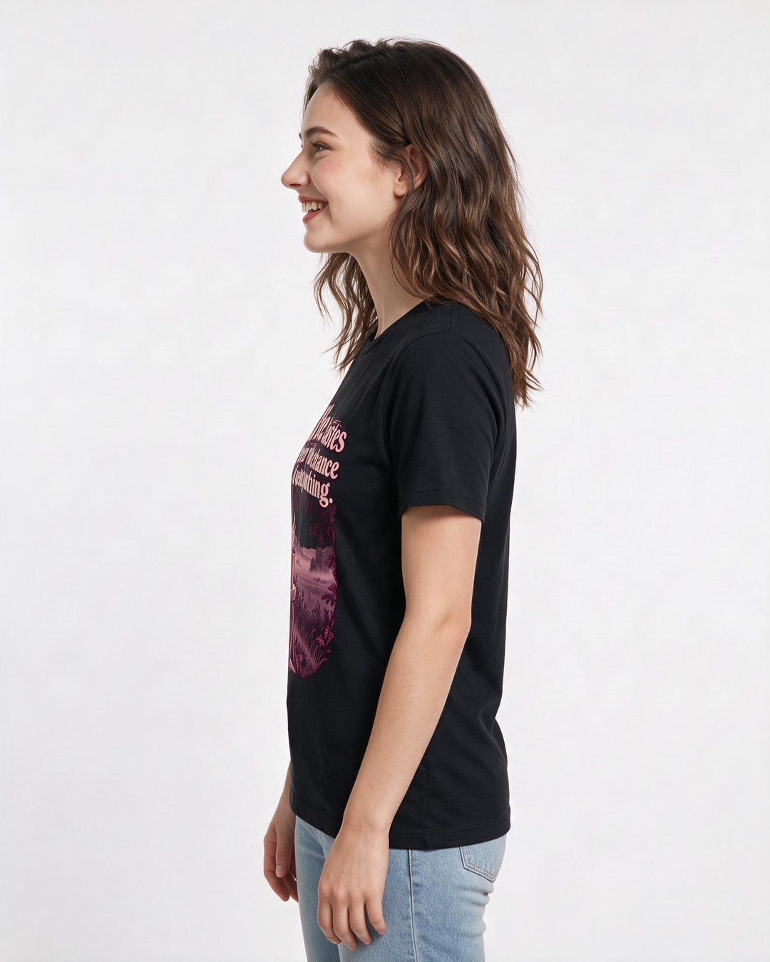 Hunting Black T-Shirt for Women – Everyday Expression Graphic Tee product image 2