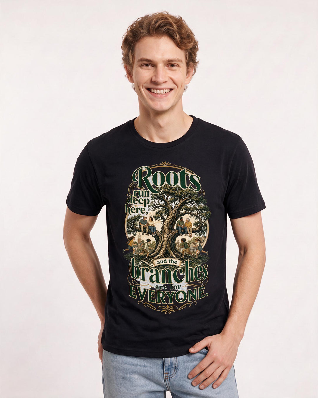 Patriotic Black T-Shirt for Men – Everyday Expression Graphic Tee product image 1
