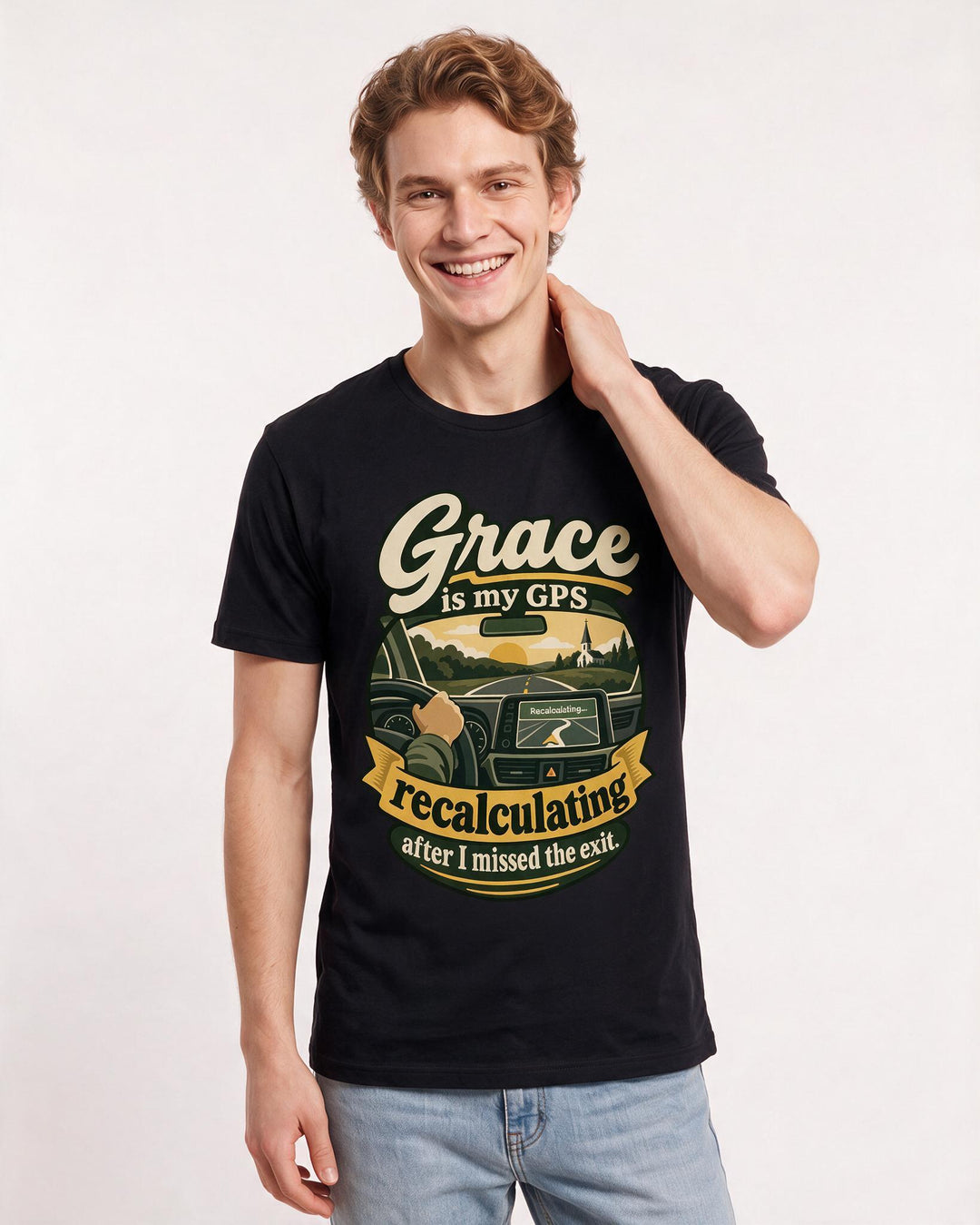 Christian Faith Black T-Shirt for Men – Everyday Expression Graphic Tee product image 1