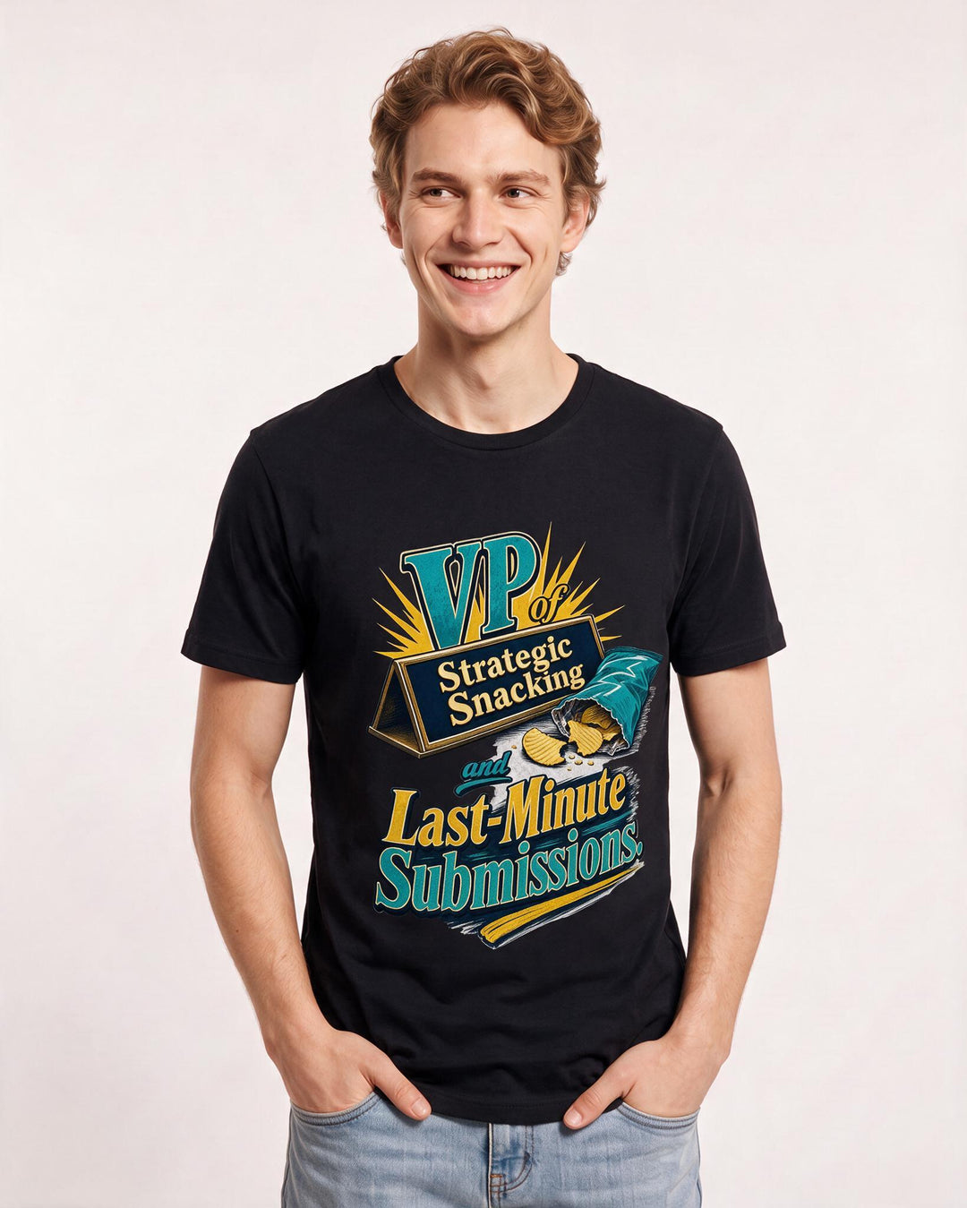 Graduation Black T-Shirt for Men – Everyday Expression Graphic Tee product image 1