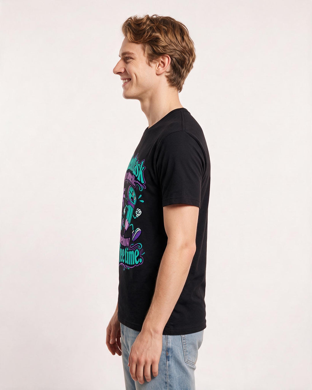 Teacher Black T-Shirt for Men – Everyday Expression Graphic Tee product image 2