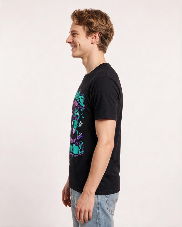 Teacher Black T-Shirt for Men – Everyday Expression Graphic Tee product image 2