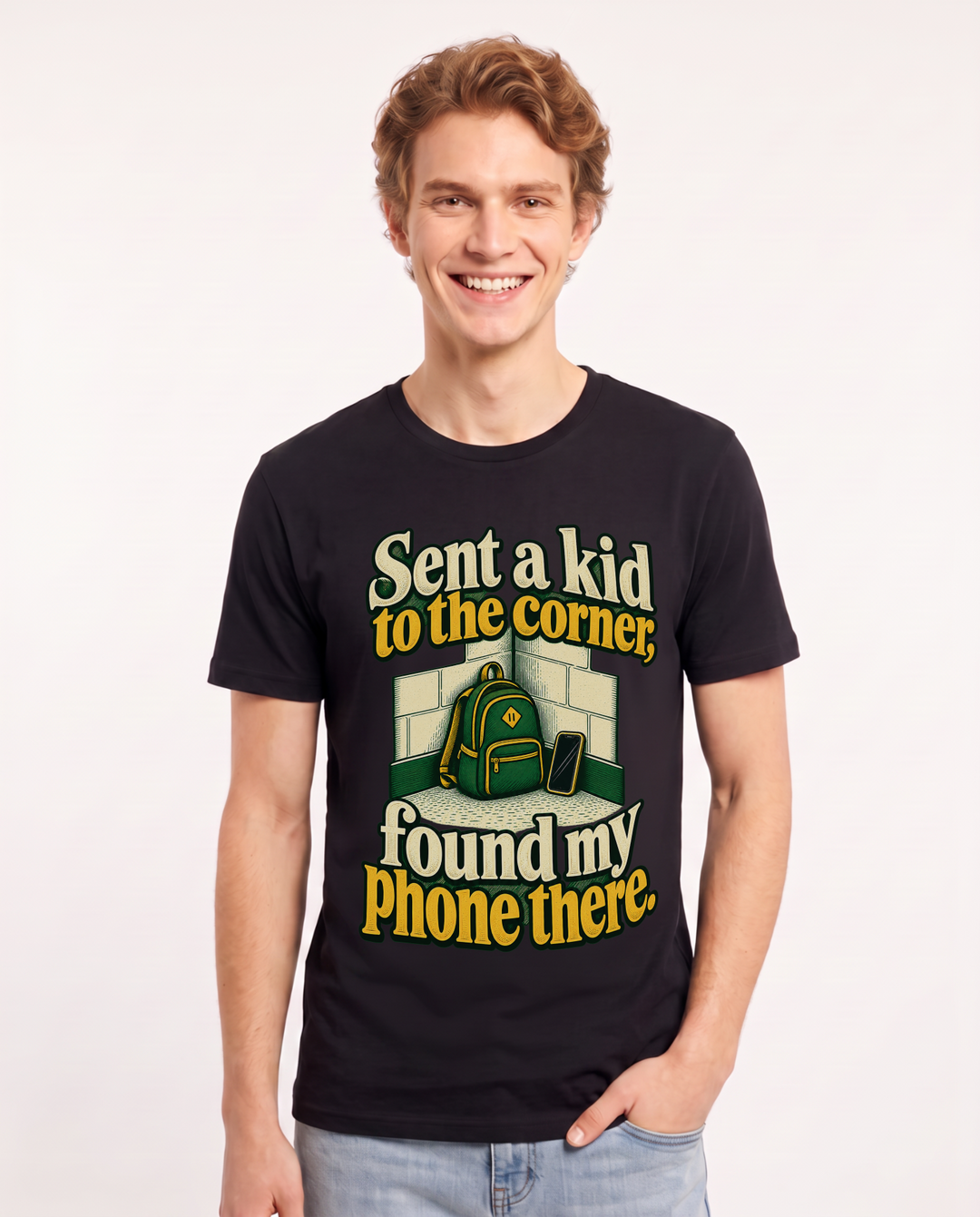 Teacher Black T-Shirt for Men – Everyday Expression Graphic Tee product image 3