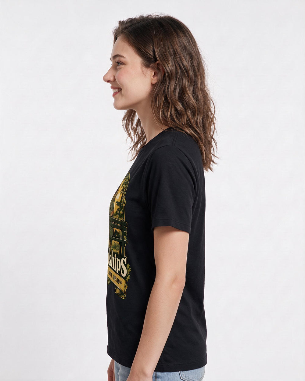 Veteran Black T-Shirt for Women – Everyday Expression Graphic Tee product image 2