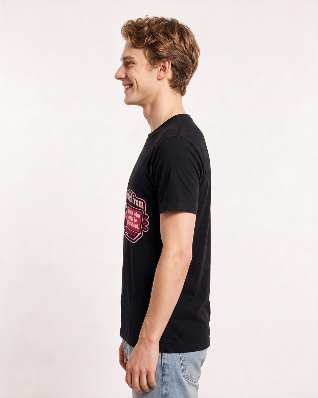 Graduation Black T-Shirt for Men – Everyday Expression Graphic Tee product image 2