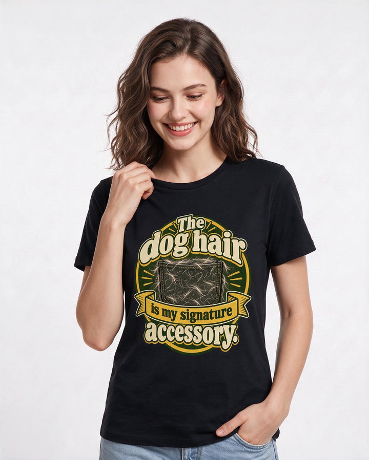 Cat Lover Black T-Shirt for Women – Everyday Expression Graphic Tee product image 1
