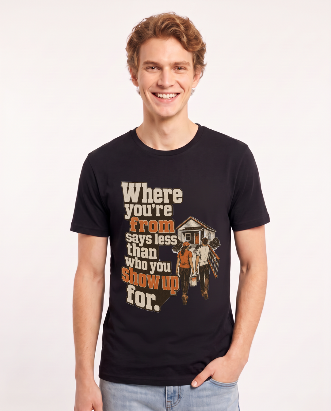 Patriotic Black T-Shirt for Men – Everyday Expression Graphic Tee product image 3