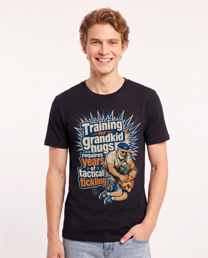 Grandparent Black T-Shirt for Men – Everyday Expression Graphic Tee product image 3