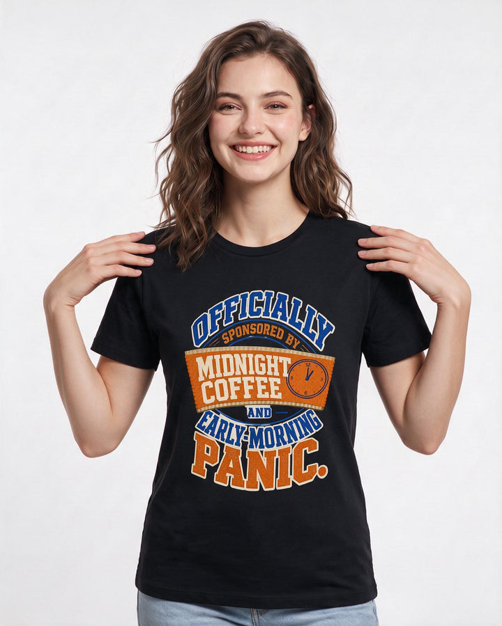 Graduation Black T-Shirt for Women – Everyday Expression Graphic Tee product image 1