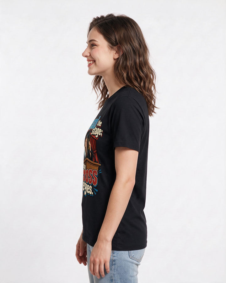 Graduation Black T-Shirt for Women – Everyday Expression Graphic Tee product image 2