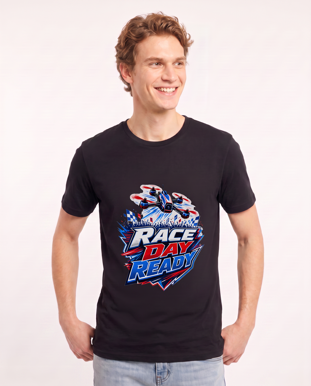 Race Day Ready Men's Black T-Shirt product image 1