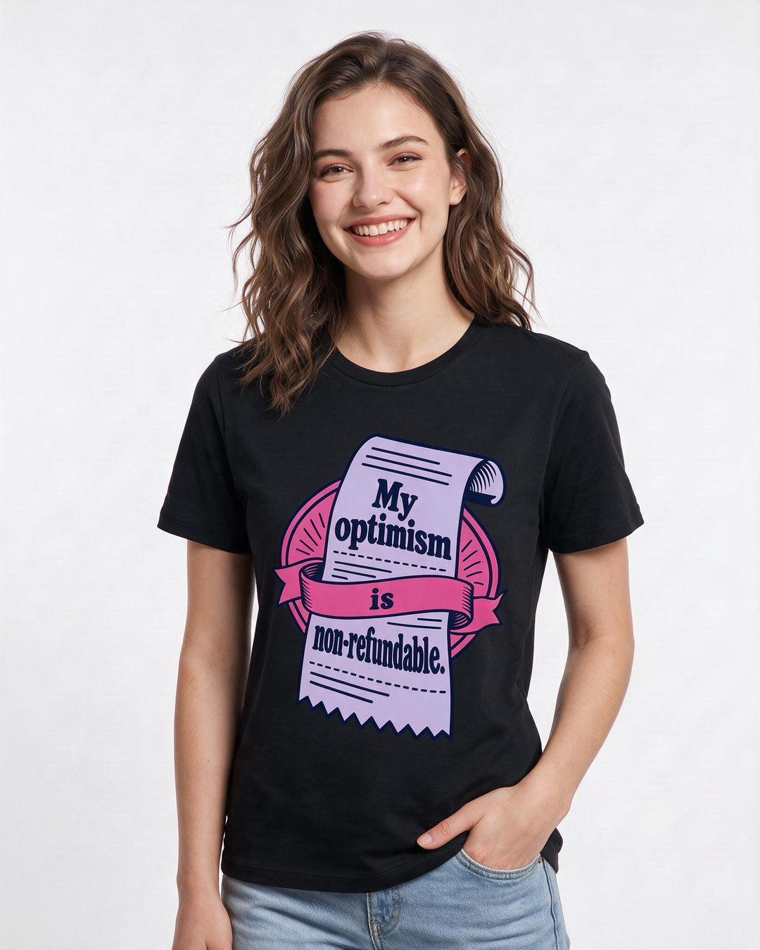 Political Statement Black T-Shirt for Women – Everyday Expression Graphic Tee product image 1