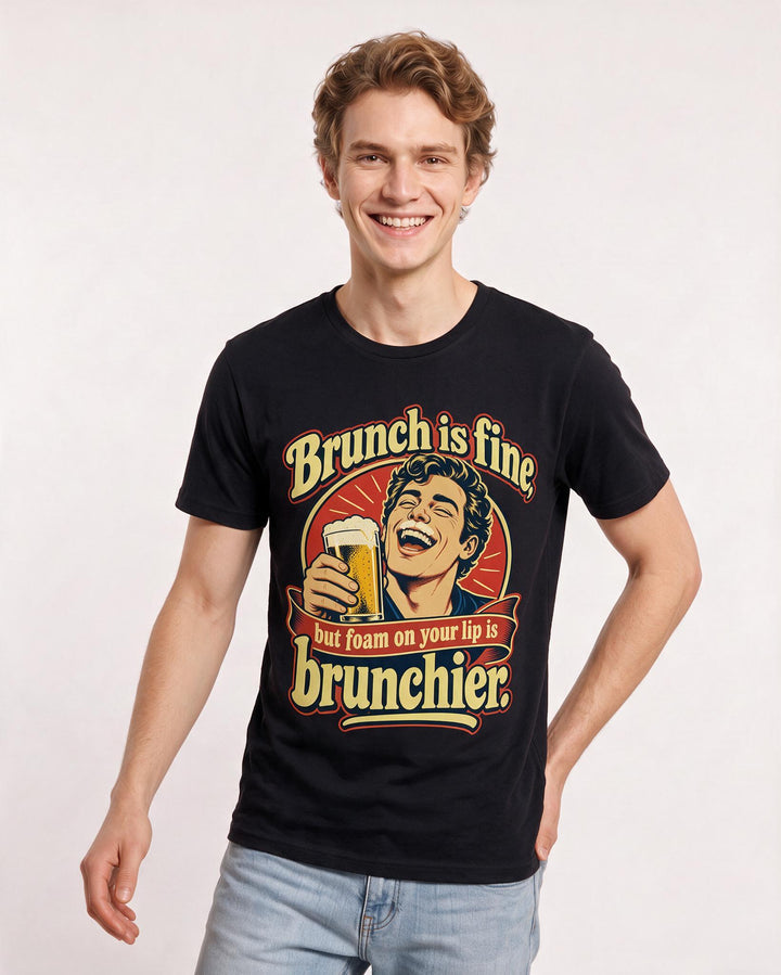 Beer Black T-Shirt for Men – Everyday Expression Graphic Tee product image 1