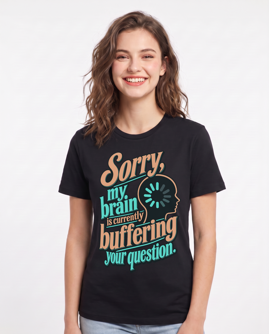 Meme Black T-Shirt for Women – Everyday Expression Graphic Tee product image 3