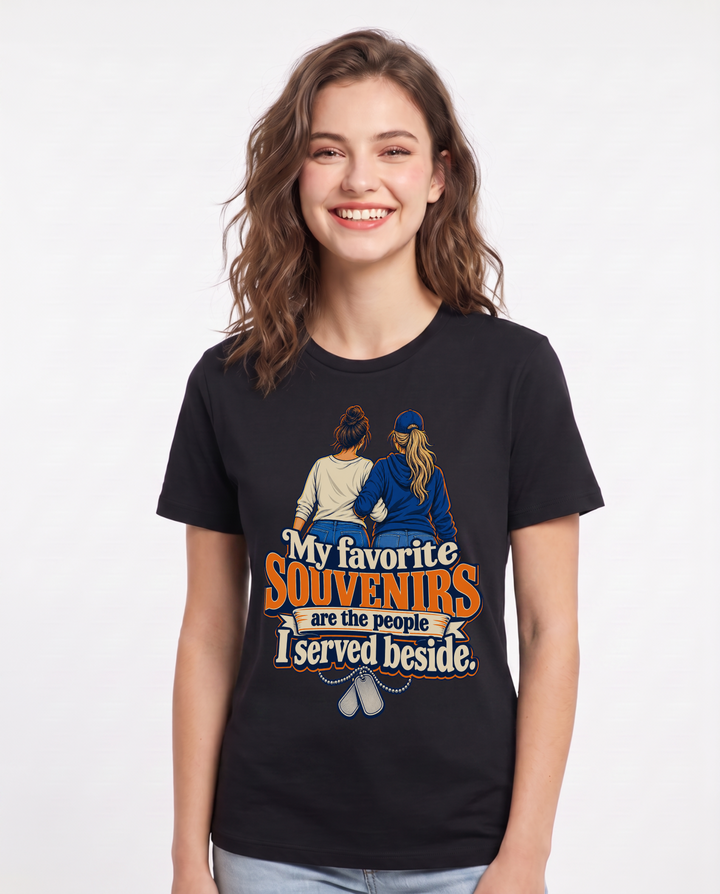 Veteran Black T-Shirt for Women – Everyday Expression Graphic Tee product image 3
