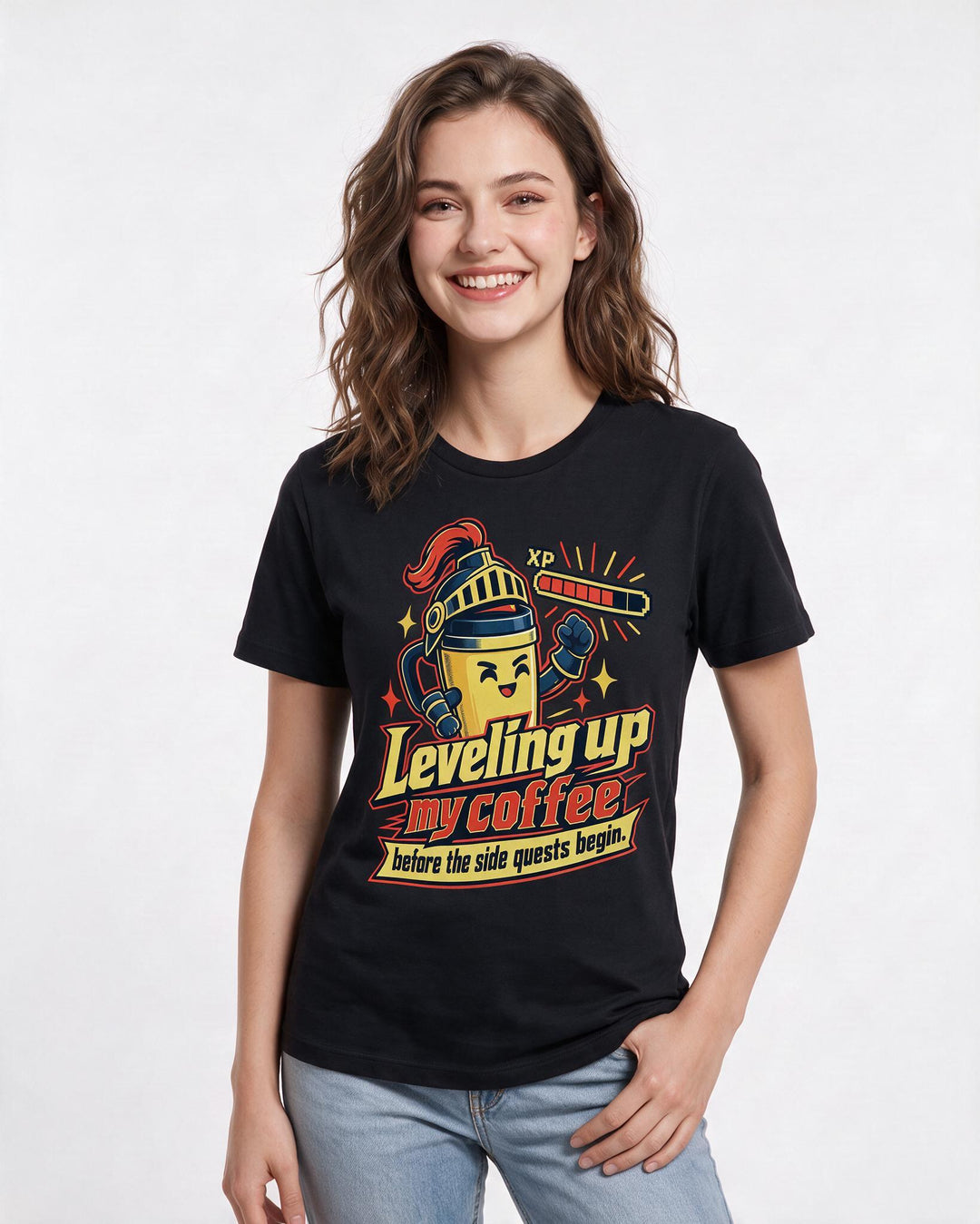 Gaming Black T-Shirt for Women – Game Night Graphic Tee product image 1