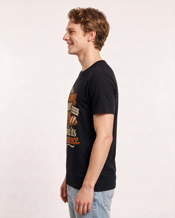 Christmas Black T-Shirt for Men – Holiday Theme Graphic Tee product image 2