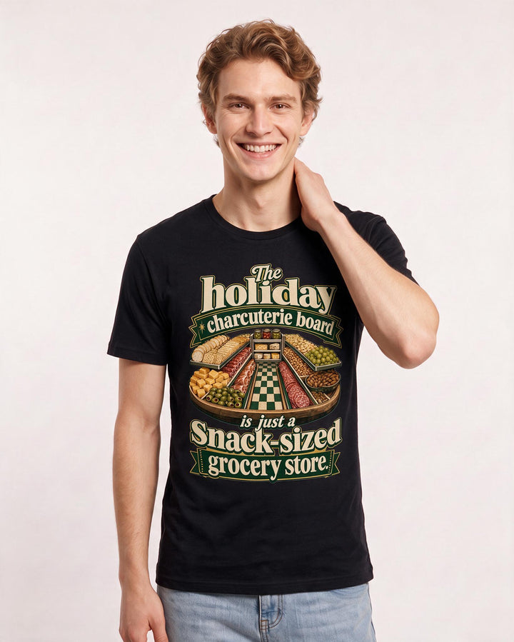 Christmas Black T-Shirt for Men – Holiday Theme Graphic Tee product image 1