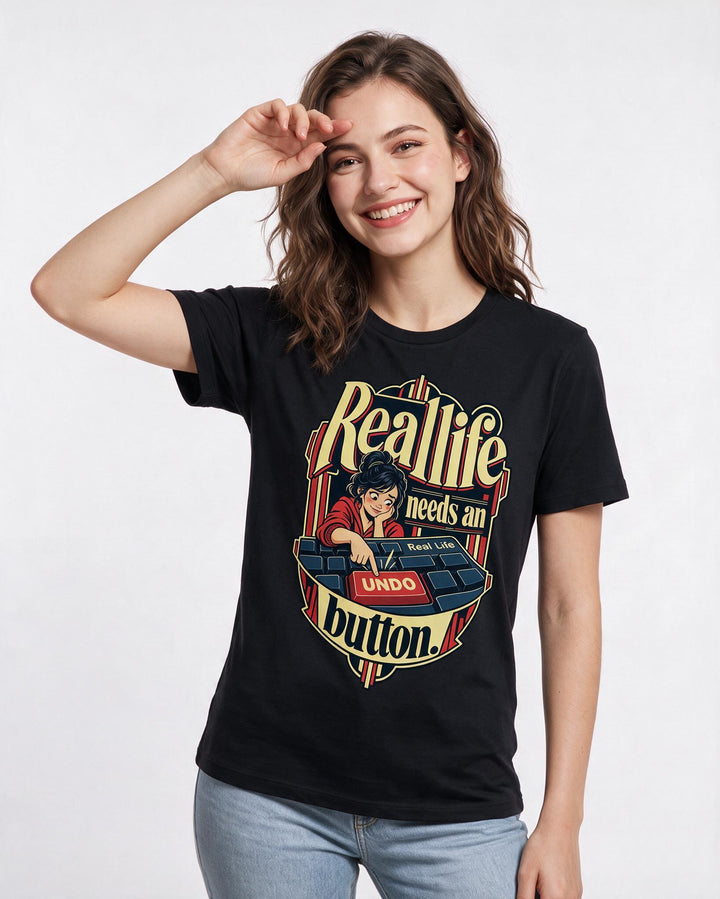 Gaming Black T-Shirt for Women – Game Night Graphic Tee product image 1