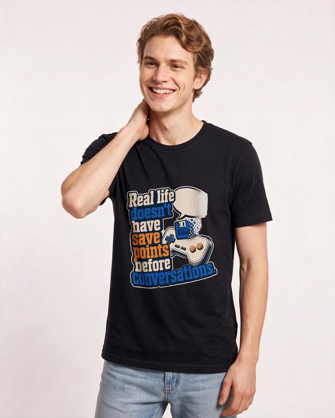 Gaming Black T-Shirt for Men – Game Night Graphic Tee product image 1