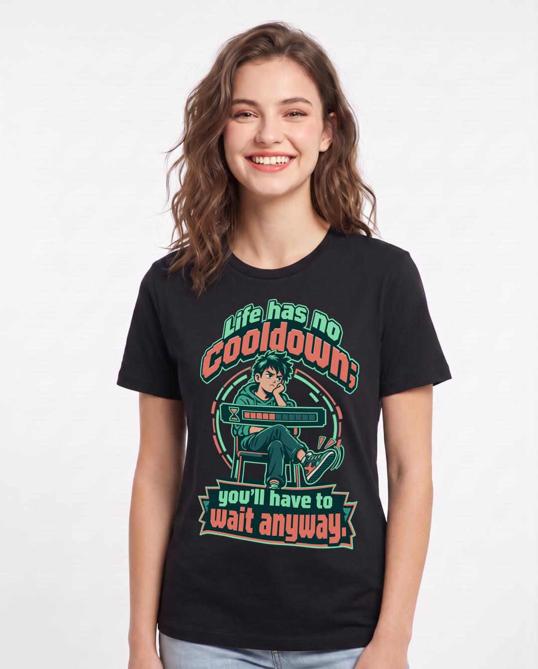 Gaming Black T-Shirt for Women – Game Night Graphic Tee product image 3