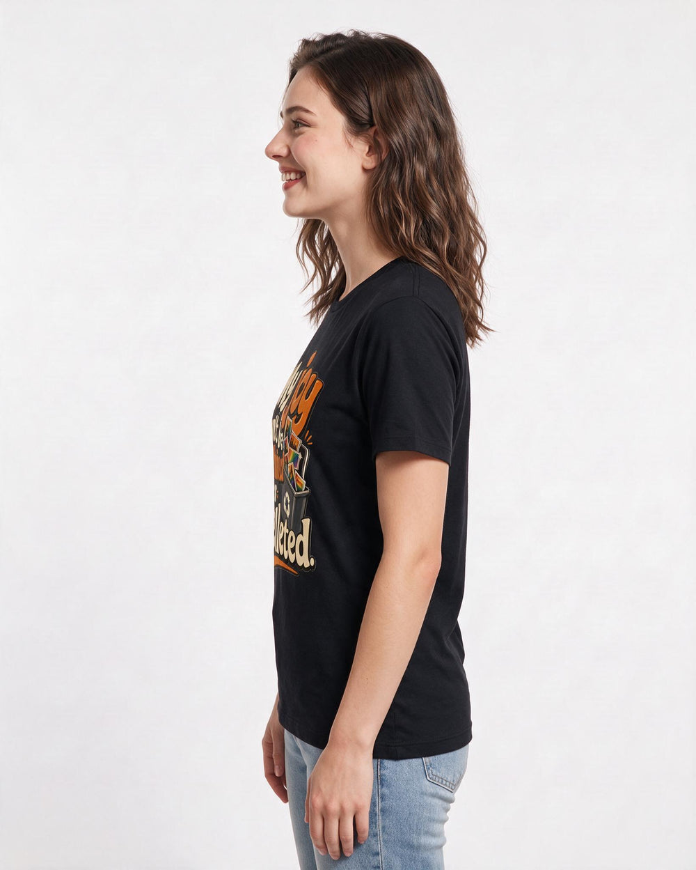 Pride Black T-Shirt for Women – Everyday Expression Graphic Tee product image 2