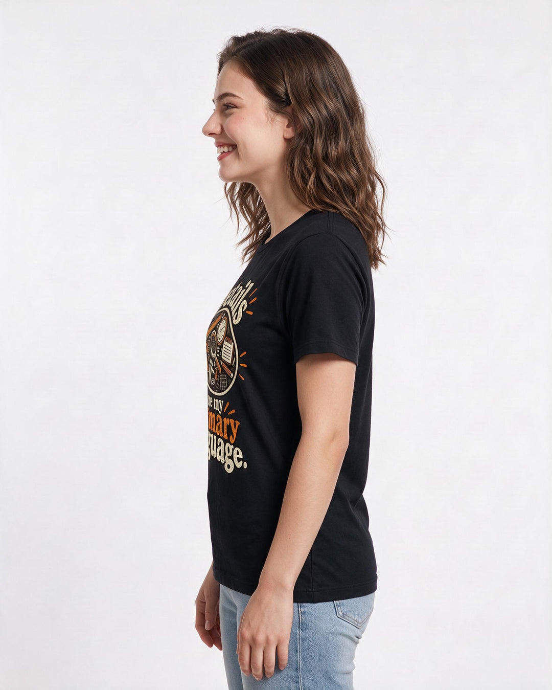 Neurodiversity Black T-Shirt for Women – Everyday Expression Graphic Tee product image 2