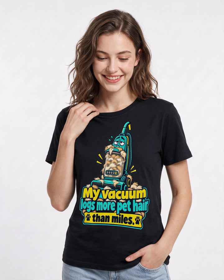 Cat Lover Black T-Shirt for Women – Everyday Expression Graphic Tee product image 1