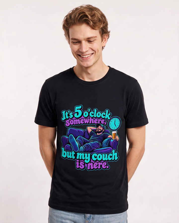 Beer Black T-Shirt for Men – Everyday Expression Graphic Tee product image 1