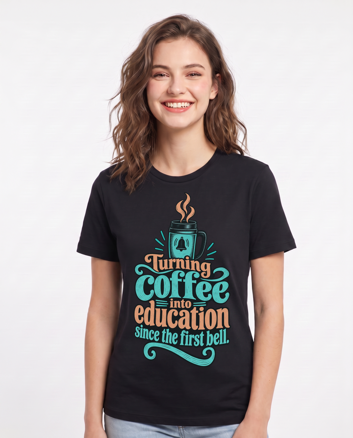 Teacher Black T-Shirt for Women – Everyday Expression Graphic Tee product image 3