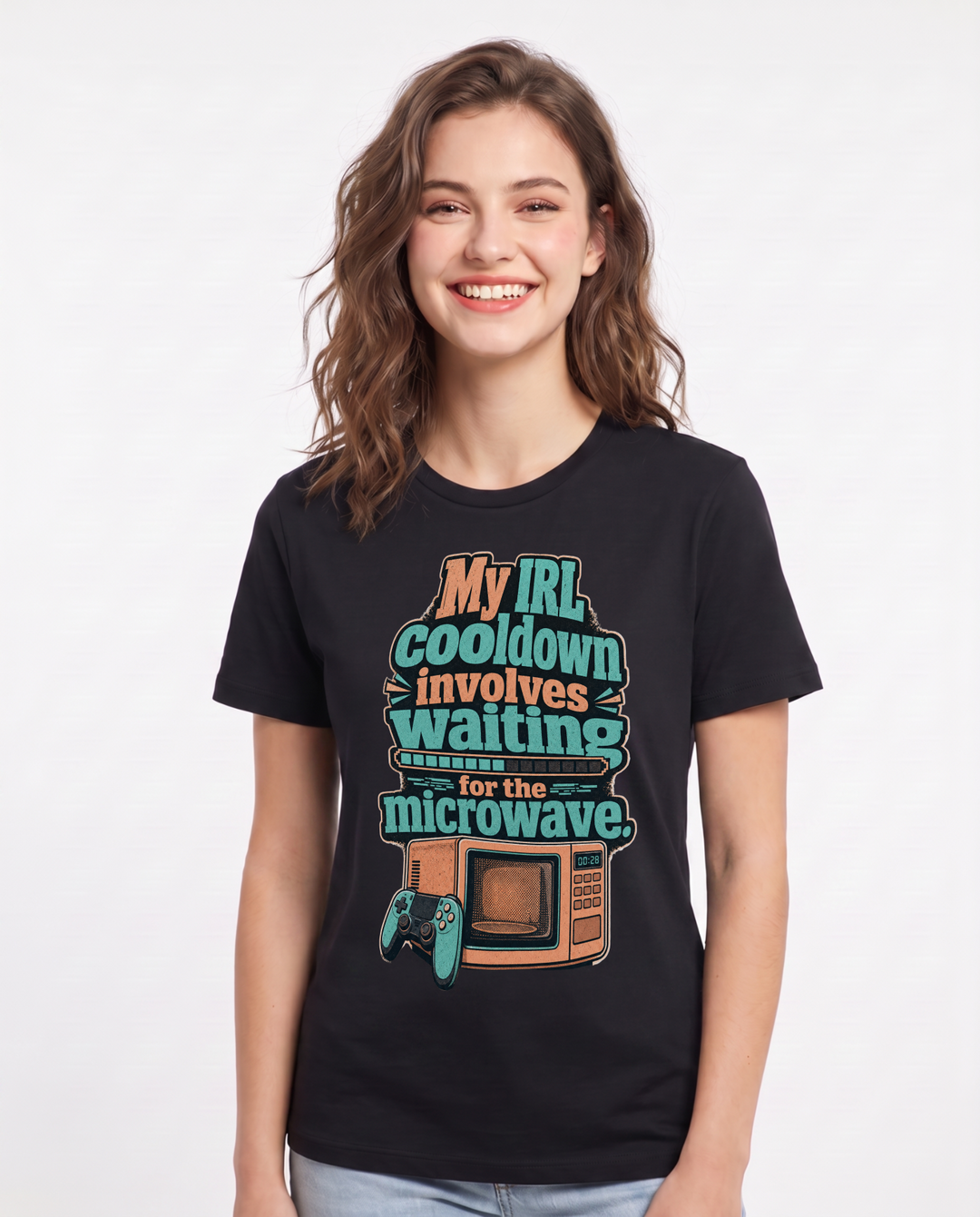 Gaming Black T-Shirt for Women – Game Night Graphic Tee product image 3