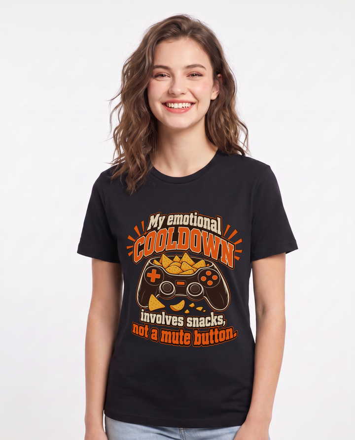 Gaming Black T-Shirt for Women – Game Night Graphic Tee product image 3