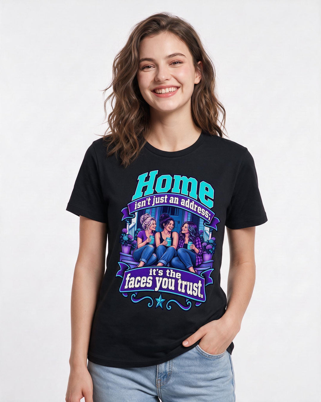 Patriotic Black T-Shirt for Women – Everyday Expression Graphic Tee product image 1