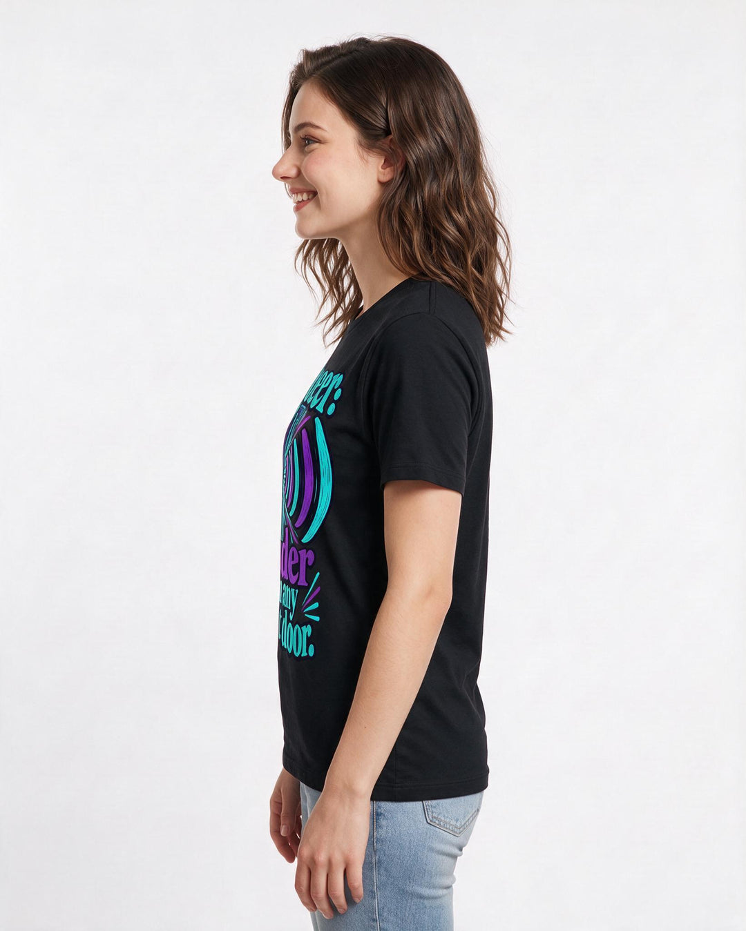 Pride Black T-Shirt for Women – Everyday Expression Graphic Tee product image 2