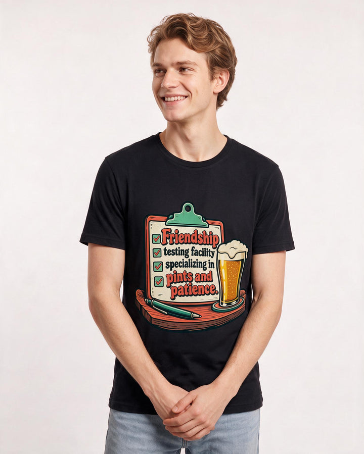 Beer Black T-Shirt for Men – Everyday Expression Graphic Tee product image 1