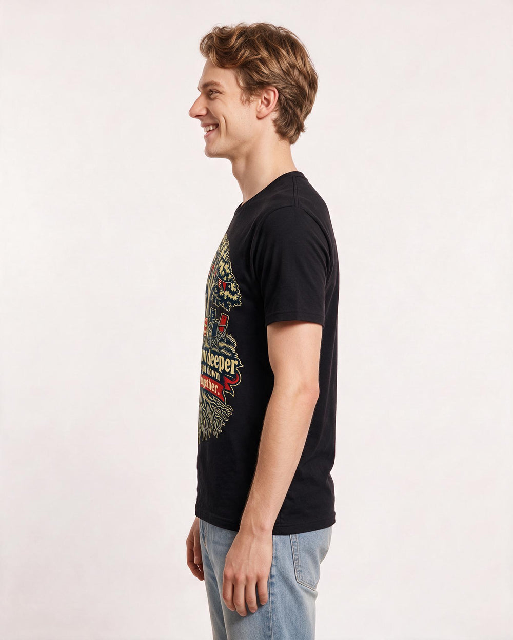 Patriotic Black T-Shirt for Men – Everyday Expression Graphic Tee product image 2