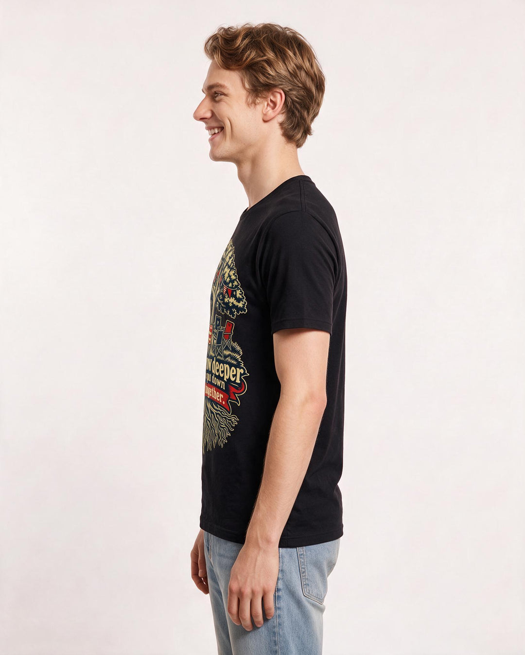 Patriotic Black T-Shirt for Men – Everyday Expression Graphic Tee product image 2