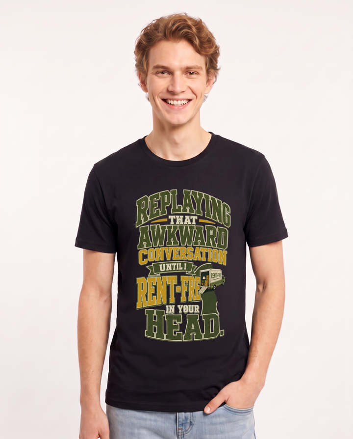 Meme Black T-Shirt for Men – Everyday Expression Graphic Tee product image 1