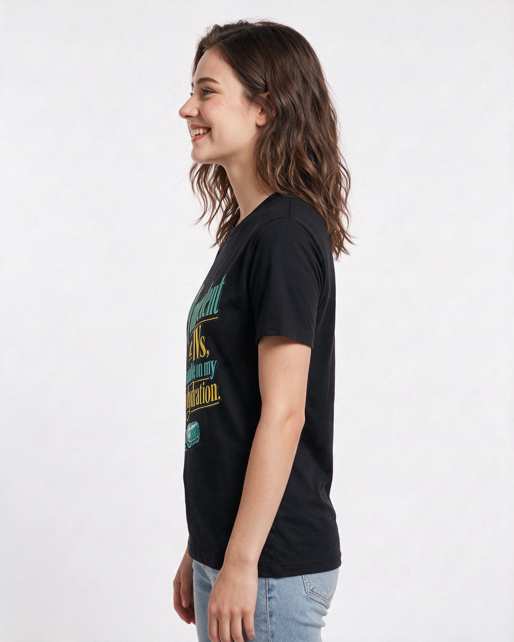 Nurse Black T-Shirt for Women – Nursing Life Graphic Tee product image 2