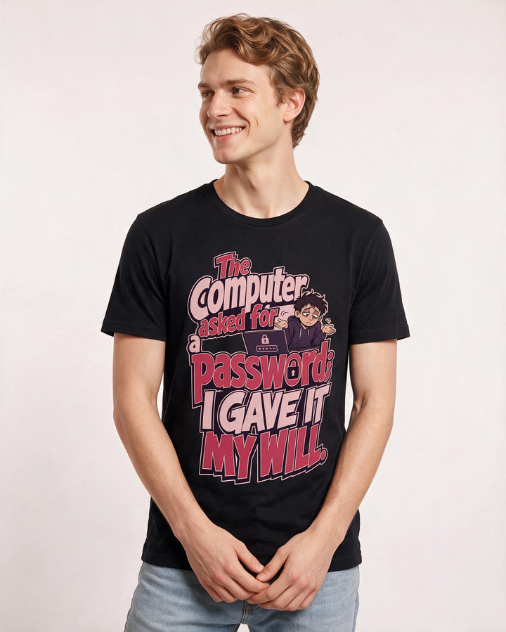 Meme Black T-Shirt for Men – Everyday Expression Graphic Tee product image 1
