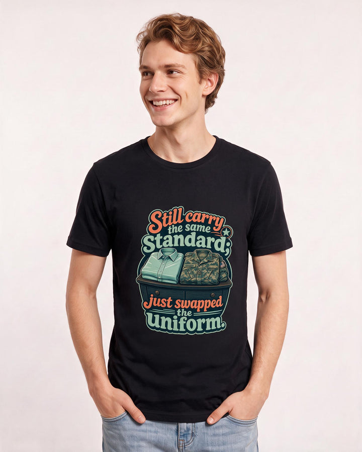 Veteran Black T-Shirt for Men – Everyday Expression Graphic Tee product image 3