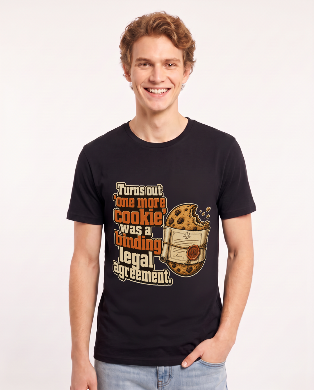 Christmas Black T-Shirt for Men – Holiday Theme Graphic Tee product image 3