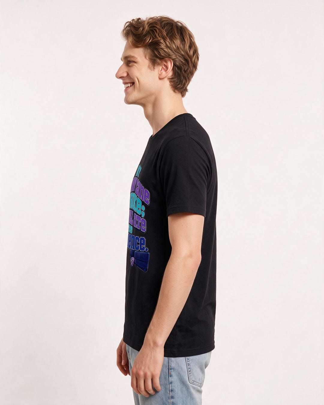 Christmas Black T-Shirt for Men – Holiday Theme Graphic Tee product image 2