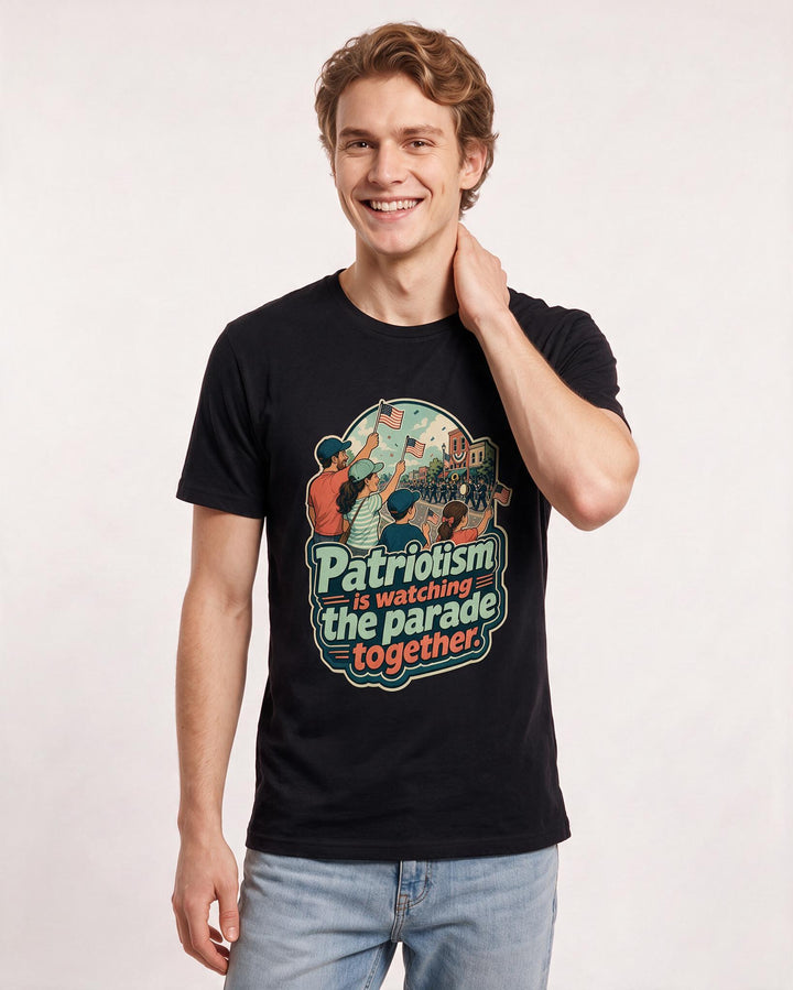 Patriotic Black T-Shirt for Men – Everyday Expression Graphic Tee product image 1