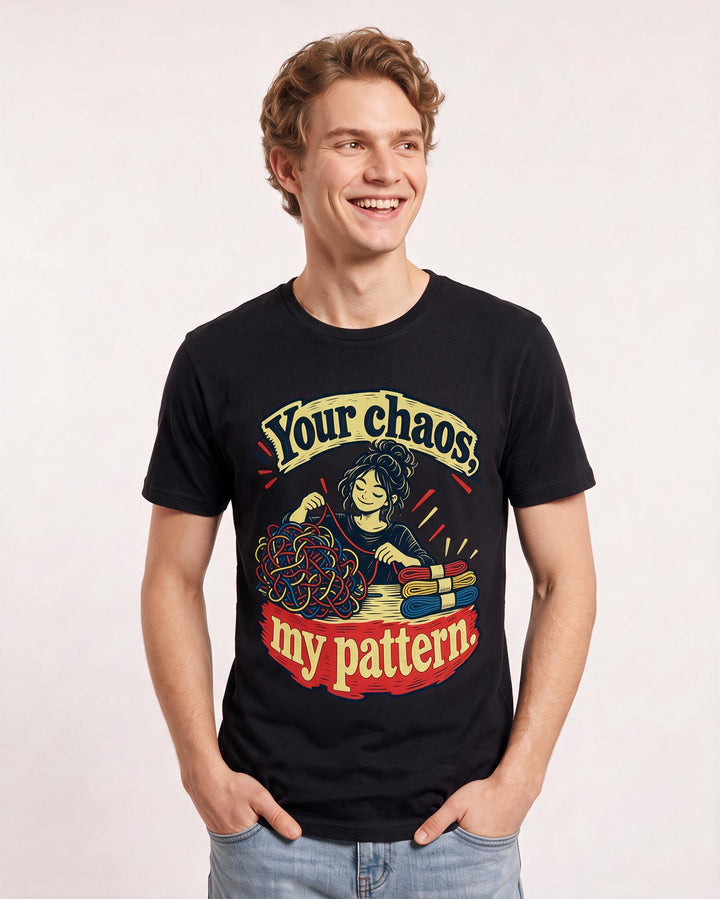 Neurodiversity Black T-Shirt for Men – Everyday Expression Graphic Tee product image 1
