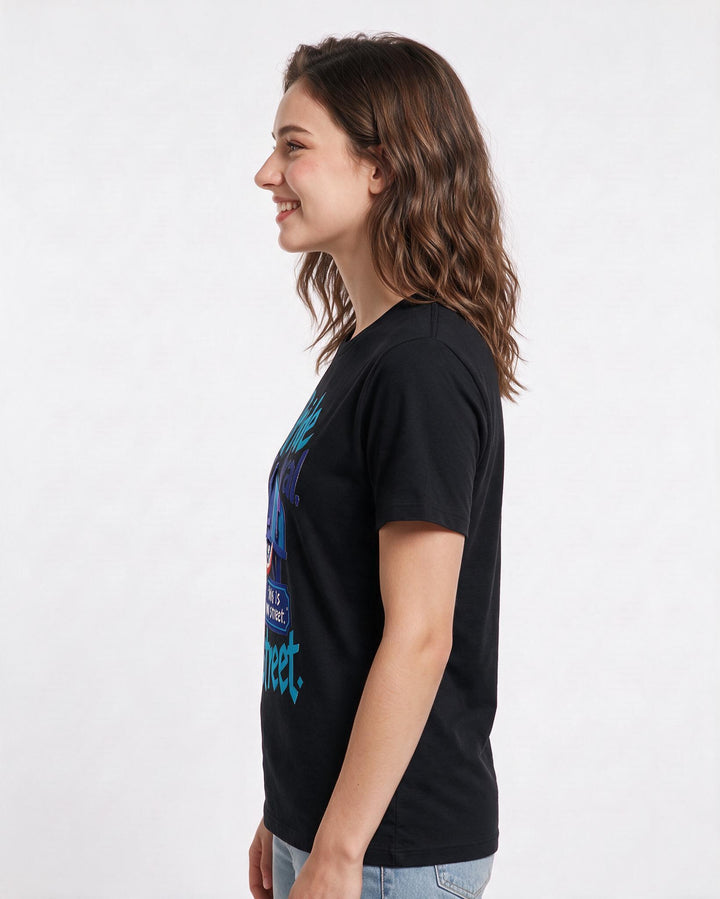 Patriotic Black T-Shirt for Women – Everyday Expression Graphic Tee product image 2
