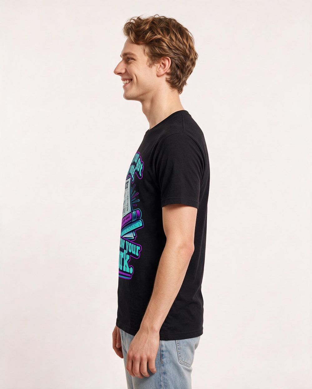 Political Statement Black T-Shirt for Men – Everyday Expression Graphic Tee product image 2