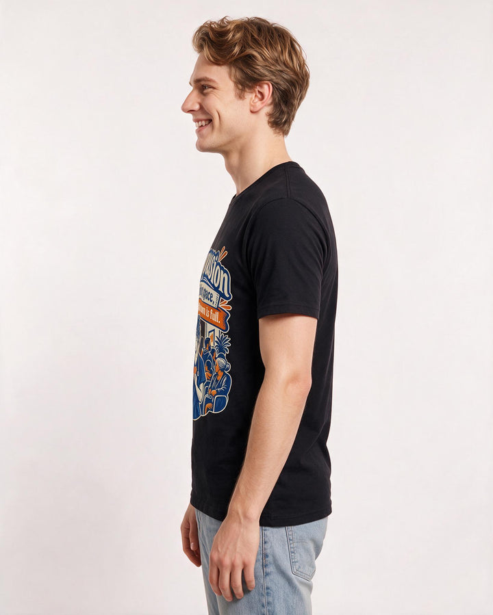 Nurse Black T-Shirt for Men – Nursing Life Graphic Tee product image 2