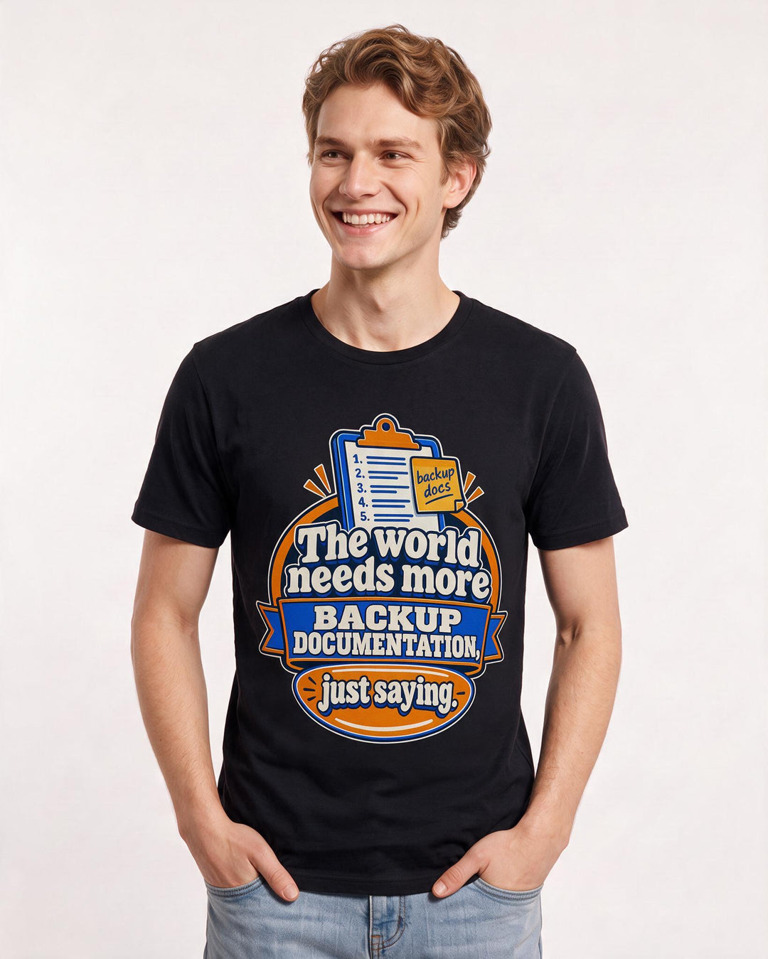 Neurodiversity Black T-Shirt for Men – Everyday Expression Graphic Tee product image 1