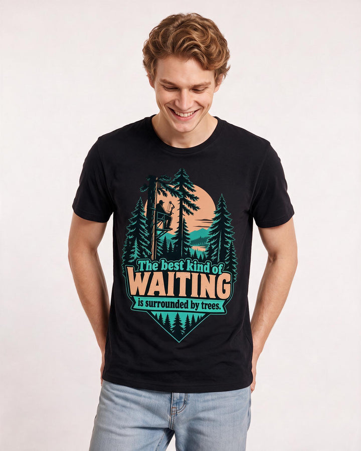 Hunting Black T-Shirt for Men – Everyday Expression Graphic Tee product image 1
